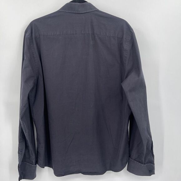 UNTUCKit Long Sleeve Collared Button-Up Cotton Black Shirt Size L - Picture 4 of 4